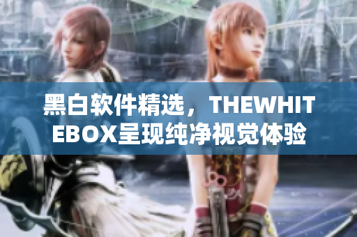 黑白软件精选，THEWHITEBOX呈现纯净视觉体验