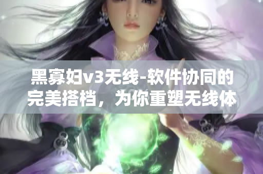 黑寡妇v3无线-软件协同的完美搭档，为你重塑无线体验