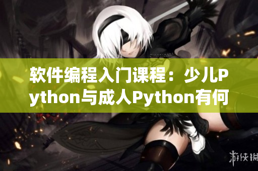 软件编程入门课程：少儿Python与成人Python有何不同？