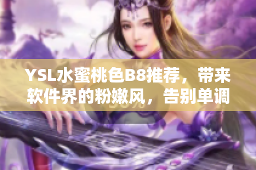 YSL水蜜桃色B8推荐，带来软件界的粉嫩风，告别单调黑白界面！