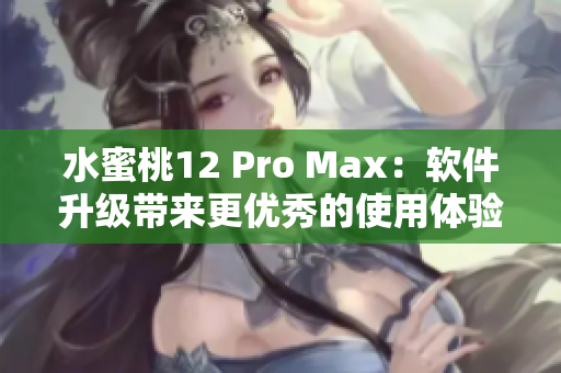 水蜜桃12 Pro Max：软件升级带来更优秀的使用体验