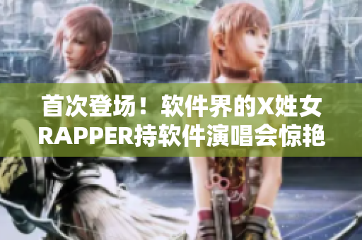 首次登场！软件界的X姓女RAPPER持软件演唱会惊艳亮相