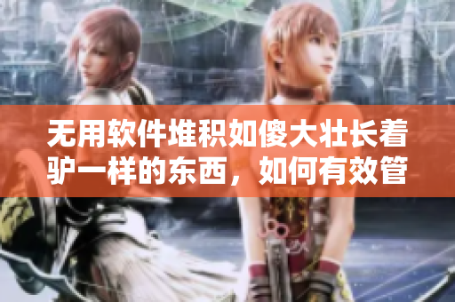 无用软件堆积如傻大壮长着驴一样的东西，如何有效管理？