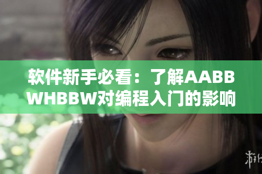 软件新手必看：了解AABBWHBBW对编程入门的影响
