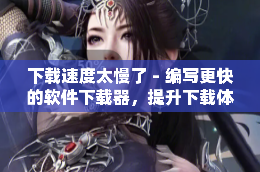 下载速度太慢了 - 编写更快的软件下载器，提升下载体验！