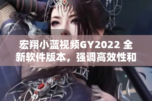 宏翔小蓝视频GY2022 全新软件版本，强调高效性和易用性的特点