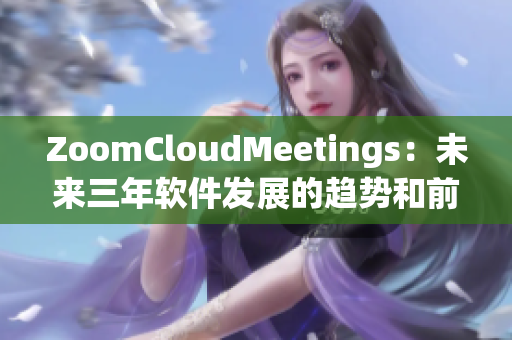 ZoomCloudMeetings：未来三年软件发展的趋势和前景