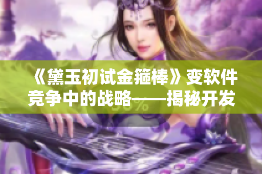 《黛玉初试金箍棒》变软件竞争中的战略——揭秘开发团队的核心保障！