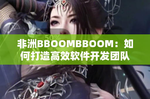 非洲BBOOMBBOOM：如何打造高效软件开发团队