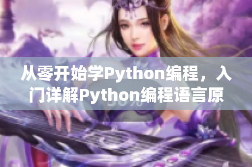 从零开始学Python编程，入门详解Python编程语言原理与实践