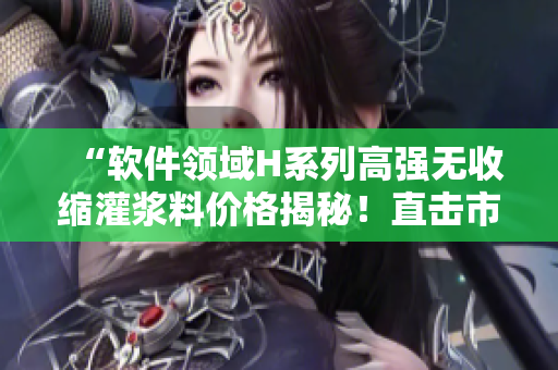 “软件领域H系列高强无收缩灌浆料价格揭秘！直击市场需求与行情分析”