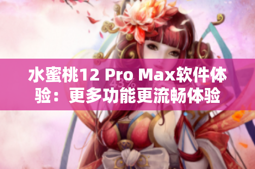 水蜜桃12 Pro Max软件体验：更多功能更流畅体验