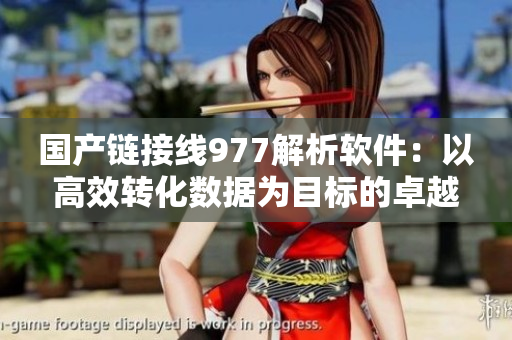 国产链接线977解析软件：以高效转化数据为目标的卓越之选