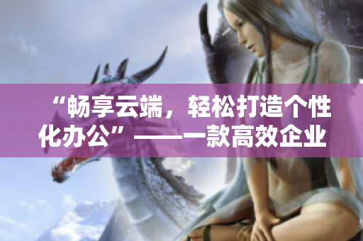“畅享云端，轻松打造个性化办公”——一款高效企业软件的介绍