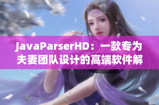 JavaParserHD：一款专为夫妻团队设计的高端软件解析器