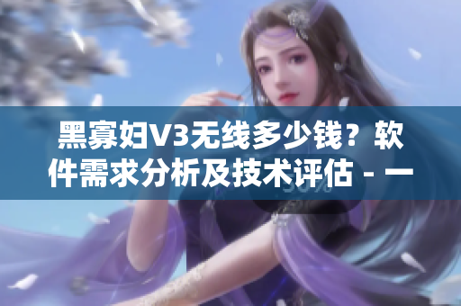 黑寡妇V3无线多少钱？软件需求分析及技术评估 - 一篇深度报道