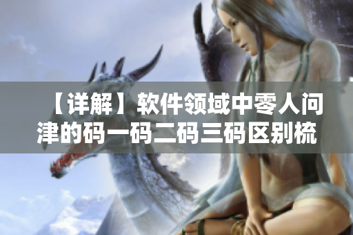 【详解】软件领域中零人问津的码一码二码三码区别梳理