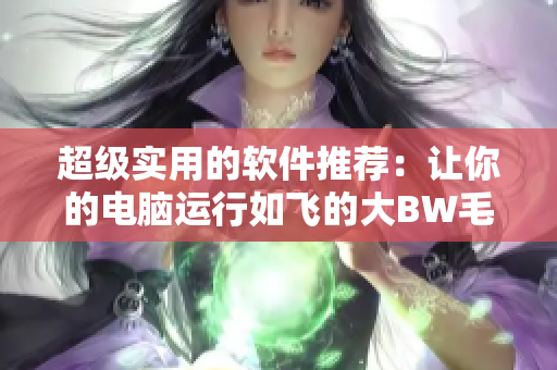 超级实用的软件推荐：让你的电脑运行如飞的大BW毛毛多