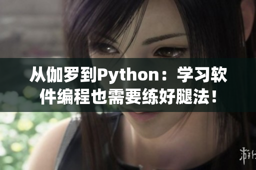 从伽罗到Python：学习软件编程也需要练好腿法！