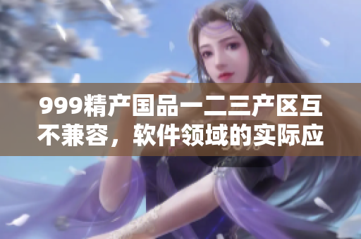 999精产国品一二三产区互不兼容，软件领域的实际应用效果差异明显