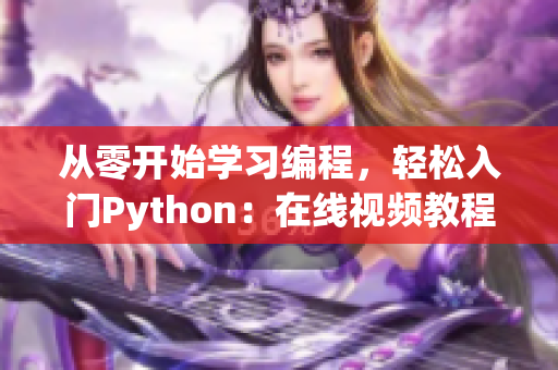 从零开始学习编程，轻松入门Python：在线视频教程