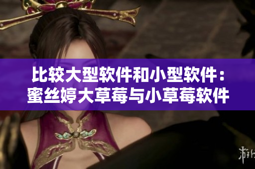 比较大型软件和小型软件：蜜丝婷大草莓与小草莓软件的对比