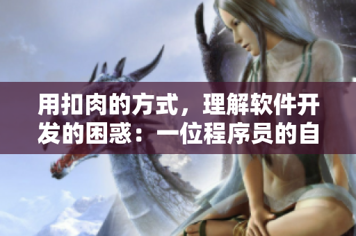 用扣肉的方式，理解软件开发的困惑：一位程序员的自白