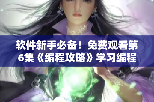 软件新手必备！免费观看第6集《编程攻略》学习编程技巧