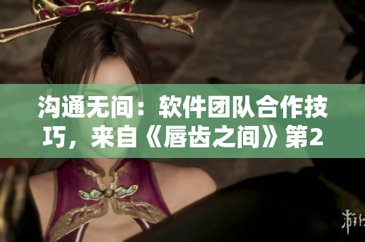 沟通无间：软件团队合作技巧，来自《唇齿之间》第2季的启示