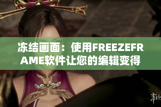 冻结画面：使用FREEZEFRAME软件让您的编辑变得更加轻松