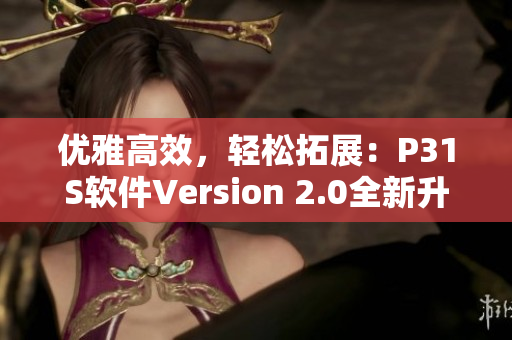 优雅高效，轻松拓展：P31S软件Version 2.0全新升级！