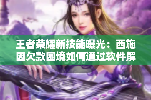 王者荣耀新技能曝光：西施因欠款困境如何通过软件解决？
