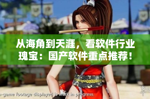 从海角到天涯，看软件行业瑰宝：国产软件重点推荐！