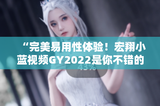 “完美易用性体验！宏翔小蓝视频GY2022是你不错的选择”