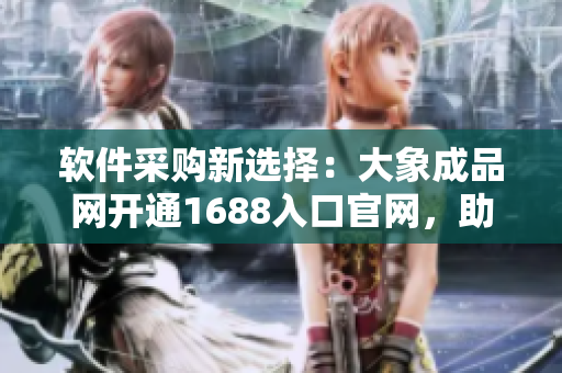 软件采购新选择：大象成品网开通1688入口官网，助力企业高效采购