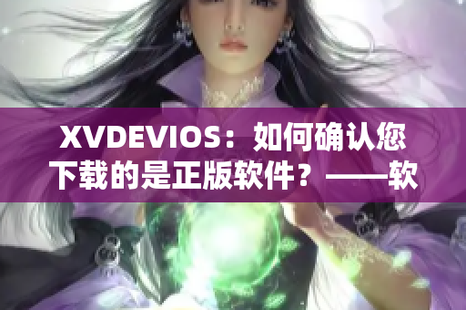 XVDEVIOS：如何确认您下载的是正版软件？——软件版权保护小知识