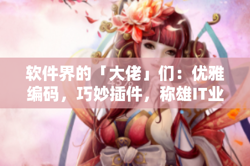 软件界的「大佬」们：优雅编码，巧妙插件，称雄IT业！