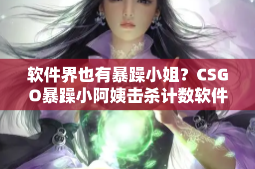 软件界也有暴躁小姐？CSGO暴躁小阿姨击杀计数软件问世！