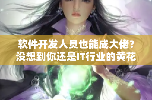 软件开发人员也能成大佬？没想到你还是IT行业的黄花大闺女！