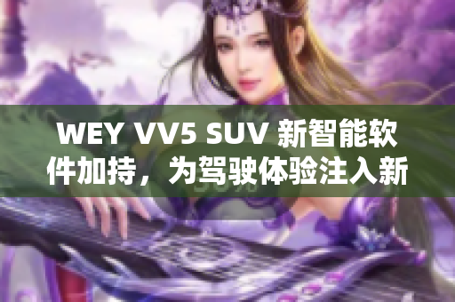 WEY VV5 SUV 新智能软件加持，为驾驶体验注入新活力