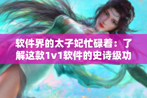 软件界的太子妃忙碌着：了解这款1v1软件的史诗级功能