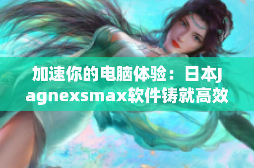 加速你的电脑体验：日本Jagnexsmax软件铸就高效运行利器