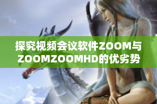 探究视频会议软件ZOOM与ZOOMZOOMHD的优劣势评比