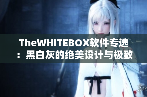 TheWHITEBOX软件专选：黑白灰的绝美设计与极致性能