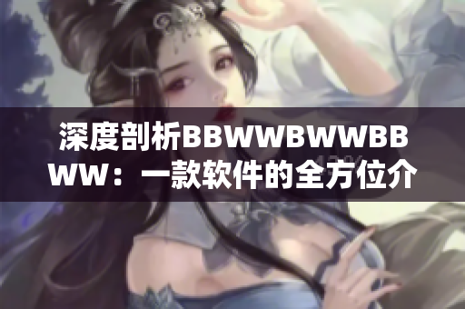 深度剖析BBWWBWWBBWW：一款软件的全方位介绍