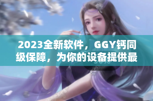 2023全新软件，GGY钙同级保障，为你的设备提供最佳运行性能