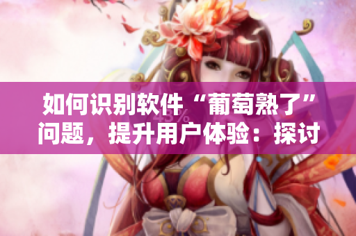 如何识别软件“葡萄熟了”问题，提升用户体验：探讨金银瓶4启示。