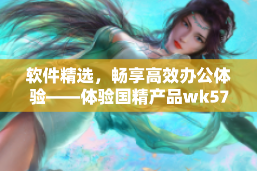 软件精选，畅享高效办公体验——体验国精产品wk5777的强大功能