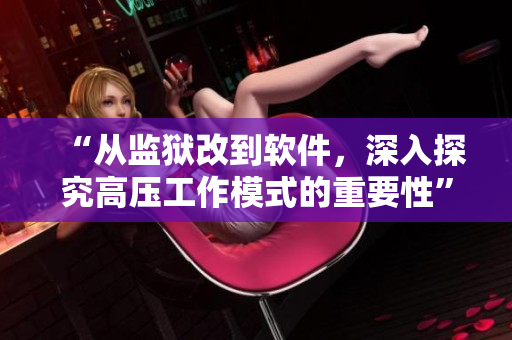 “从监狱改到软件，深入探究高压工作模式的重要性”