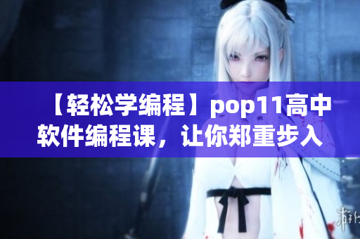 【轻松学编程】pop11高中软件编程课，让你郑重步入程序员世界